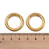 Ion Plating(IP) 316 Stainless Steel Spring Gate Rings STAS-M296-01G-D-3