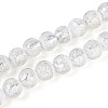 Luminous Handmade Lampwork Silver Foil Beads Strand FOIL-N029-03A-1