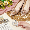 4Pcs 2 Style Alloy Rhinestone Shoe Buckle Clips AJEW-FG0003-32-4