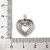 Brass Micro Pave Cubic Zirconia Pendants KK-U033-19P-01-3