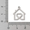 201 Stainless Steel Pendants STAS-S157-12P-3