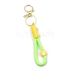 Cat Paw Print PVC Rope Keychains KEYC-B015-03LG-03-1