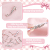 20Pcs 10 Styles Alloy & Crystal Rhinestone & Plastic Pearl Shoe Buckle Clips FIND-PH0024-68P-5