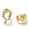 Brass Micro Pave Clear Cubic Zirconia Cuff Rings RJEW-H541-01X-G-2