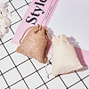 Burlap Packing Pouches Drawstring Bags ABAG-BC0001-08-9x7-9