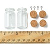 8Pcs Glass Jar Glass Bottles with Cork Stopper AJEW-FS0001-10-5