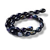 Natural Banded Agate (Dyed & Heated) Beads Strands G-M446-D01-01D-3