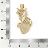 Brass Micro Pave Clear Cubic Zirconia Pendants KK-I712-56C-G-3