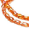 Electroplate Glass Beads Strands EGLA-P066-01A-AB10-3