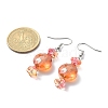 Glass Candy Dangle Earrings EJEW-TA00246-3