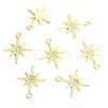 Zinc Alloy Rhinestone Pendants ALRI-WH0001-09G-1