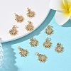 SHEGRACE Brass Micro Pave Cubic Zirconia Pendants XGRQ3D888-463G-4