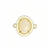 Natural Moonstone Connector Charms PW-WGDDB56-02-1