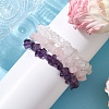 3Pcs 3 Styles Natural Mixed Gemstone Chips Stretch Bracelets Set BJEW-JB11060-03-3