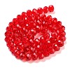 Handmade Imitate Austrian Crystal Faceted Rondelle Glass Beads X-G02YI0G4-4