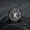 Retro 316 Stainless Steel Tree of Life Finger Rings FIND-PW0020-09D-2