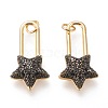 Brass Micro Pave Cubic Zirconia Pendants ZIRC-I045-07B-1