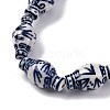 Handmade Blue and White Porcelain Beads Strands PORC-I027-13C-3