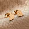 304 Stainless Steel Stud Earrings EJEW-P126-22-3