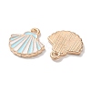 Alloy Enamel Pendants ENAM-O001-02B-G-2