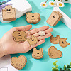 150Pcs 5 Styles Kraft Paper Earring Display Cards DIY-TA0006-04-6