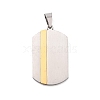 Ion Plating(IP) 304 Stainless Steel Pendants STAS-Z095-03PG-1