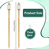 2Pcs Brass Hair Sticks OHAR-PH00009-2