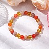 Round Natural Mixed Gemstone Beads Stretch Bracelets for Women BJEW-TA00563-1