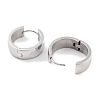 304 Stainless Steel & Natural Shell Huggie Hoop Earrings for Women EJEW-C096-26A-P-2