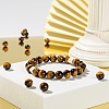 100Pcs 8mm Natural Tiger Eye Beads Round Beads DIY-LS0002-48-6