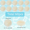 60pcs Flat Round Capiz Shell Pendants SSHEL-SC0001-49-2