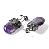 Natural Amethyst Pendants G-L524-17AS-07-2