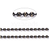 Spray Painted Brass Faceted Ball Chains CHC-K011-35G-2