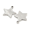 Non-Tarnish 304 Stainless Steel Pendants STAS-P365-09P-2