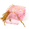 50Pcs Heart Printed Organza Bags OP-TADJ0001-01B-2