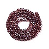 Electroplate Glass Beads Strands EGLA-A044-T4mm-A13-3