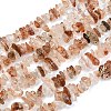 Natural Black Gold Rutilated Quartz Beads Strands G-G905-20A-1