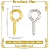 1200Pcs 2 Colors Iron Screw Eye Pin Peg Bails IFIN-YW0004-11-2