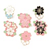 6Pcs 6 Style Creative Zinc Alloy Brooches JEWB-LS0001-46-3