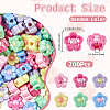 200Pcs Electroplated Opaque Resin Beads RESI-SP0001-59B-2