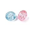 Transparent Acrylic European Beads TACR-Q013-09-3