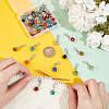 Birthstone Glass Locking Stitch Marker HJEW-UN00030-4
