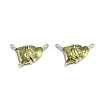 Brass Pave Cubic Zirconia Charms CU-CBA6A75-04P-12-1