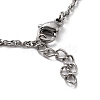 Non-Tarnish 304 Stainless Steel Rope Chains Bracelets BJEW-K240-07P-3