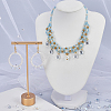 150Pcs 5 Colors Transparent Spray Painted Glass Charms GLAA-SC0002-16A-4