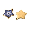 304 Stainless Steel Enamel Pendants STAS-B100-07G-2