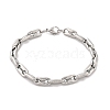 304 Stainless Steel Coffee Bean Chain Bracelets for Women Men BJEW-F488-27P-4