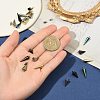 24Pcs 12 Styles 304 Stainless Steel Pendants STAS-FS0002-24-4