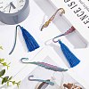 SUNNYCLUE 10Pcs 5 Style Alloy Bookmark Findings FIND-SC0003-50-5