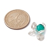 Imitation Jade Glass Bead Pendants PALLOY-JF02378-03-2